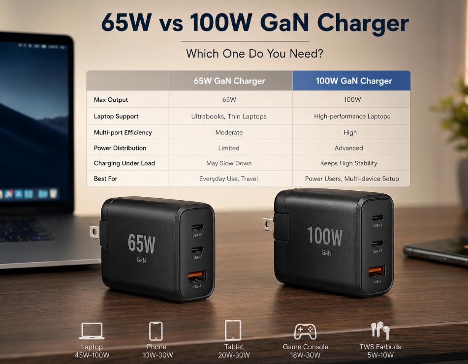 65W vs 100W charger