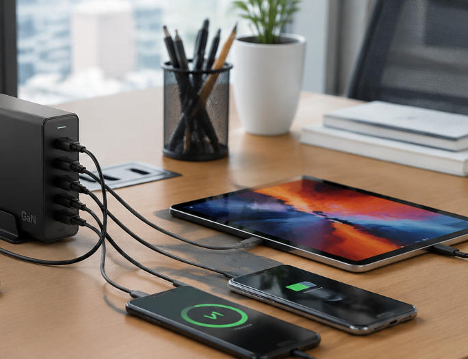 multi-device GaN charger