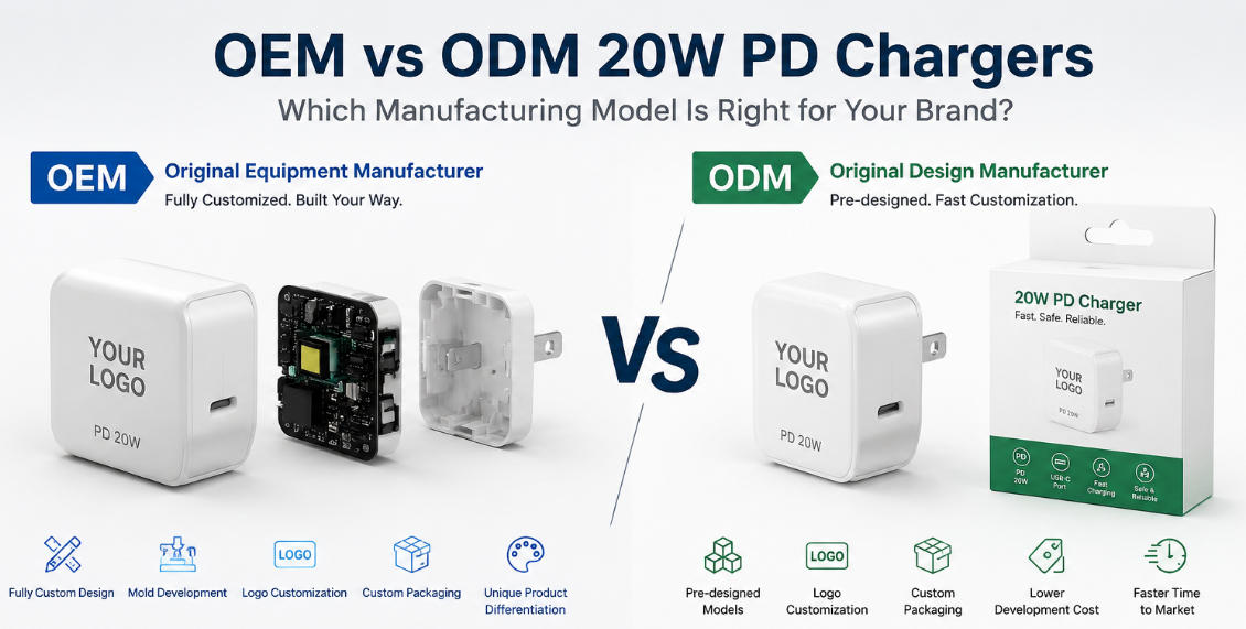 OEM vs ODM 20W PD Chargers