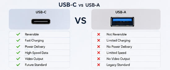 USB-C vs USB-A