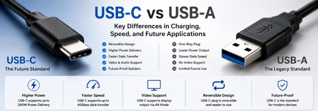 USB-C vs USB-A