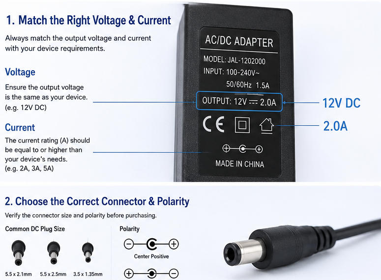 how to select a power adapter