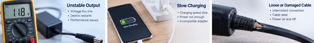 power adapter failure causes