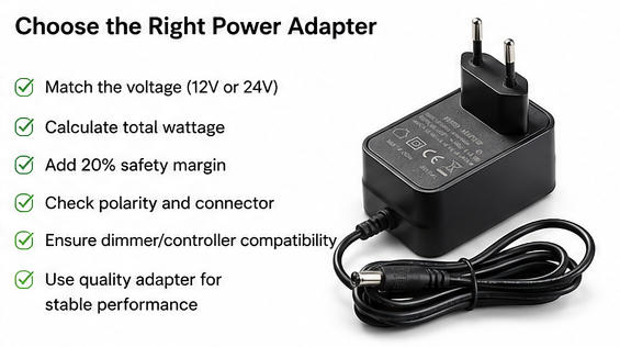AC DC adapter for LED lights
