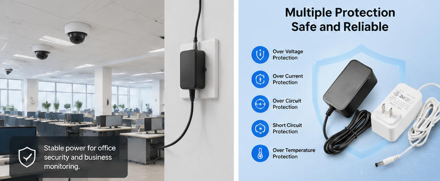 CCTV camera power adapter