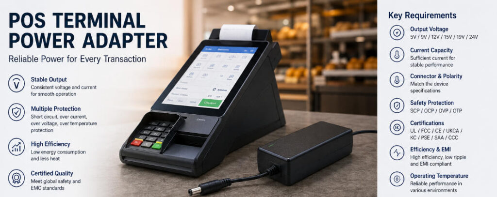 POS terminal power adapter
