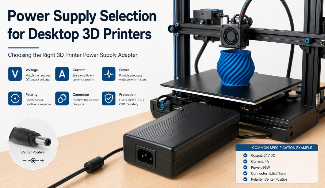 3D printer power supply adapter
