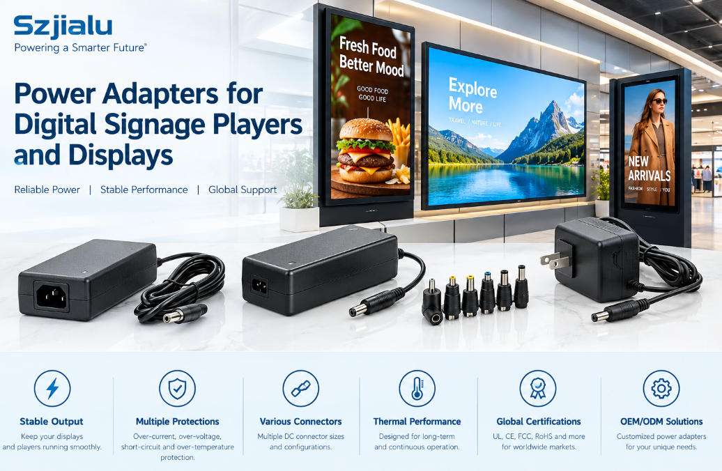 digital signage power adapter